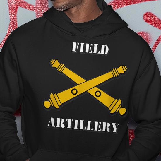 Field Artillery WCrossed Cannons Hoodie Monsterry AU