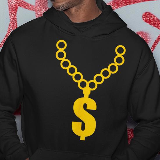 Gold chain hoodie best sale