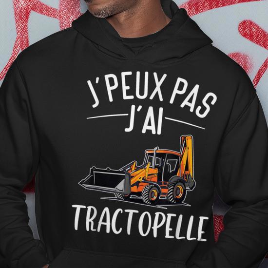 Sweat à Capuche "J'peux Pas J'ai Pelleteuse" - Coupe Classique, 241g - Pour Les Fans De Machines, Cadeau Drôle - 6