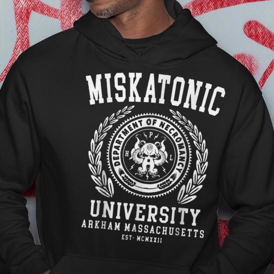 Miskatonic University Arkham East Massachusetts Wcmxkll Hoodie Seseable UK