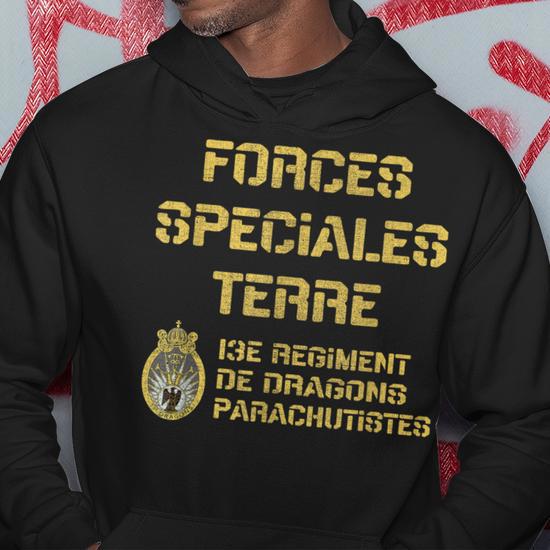 Sweat à Capuche Parachutiste Militaire Force Spéciale RDIMa 1ère Infanterie - Sweat Patriote Français