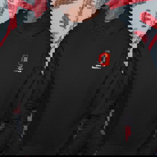 Sweat a capuche Noir Logo Classique Merchandising Marque Cadeauxyz