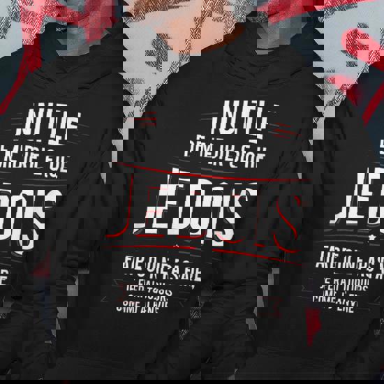 Comedy Shirts – Je Suis Seulement Pour Pöbeln Hier! – Sweat à Capuche Pour Homme – Capuche, Sac à Kangourou à Manches Longues, Pulli Imprimé. - Noir