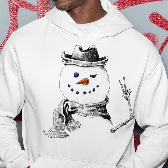 Christmas with Santa and Frosty offers Unisex Hoodie