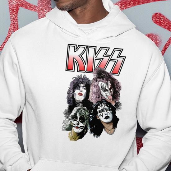 Sweat à Capuche KISS Cobra Arena 1976 – Produit Officiel Licence, Coupe Unisexe, Matière Recyclée