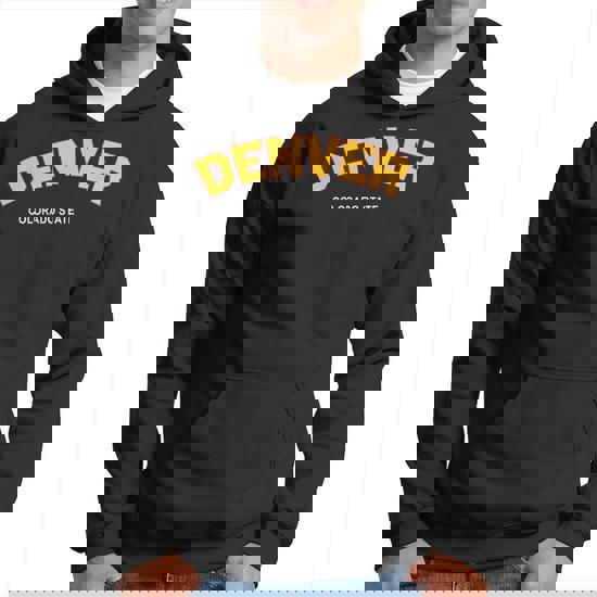 College Americain Denver Usa Sweat a capuche Cadeauxyz