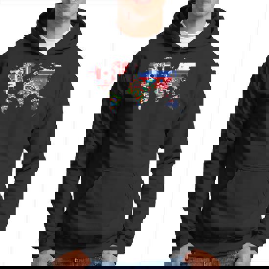 All Countries Flags Of The World 287 Flag International Hoodie - Monsterry
