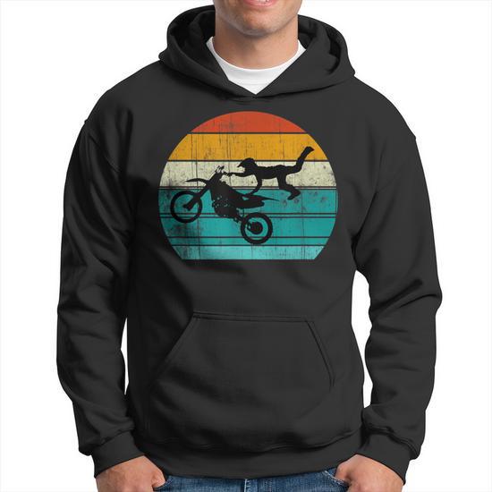 Dirt Bike Motocross Freestyle Retro Motocicleta Ninos Adolescentes Hombres Sudadera Regaloses