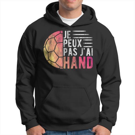 Sweat à Capuche Gardien De Handball - Coupe Classique - Col Tissé - 241g