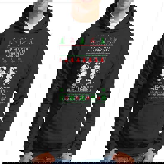 May All Your Christmases Bea White Holiday Festive Hoodie Seseable CA