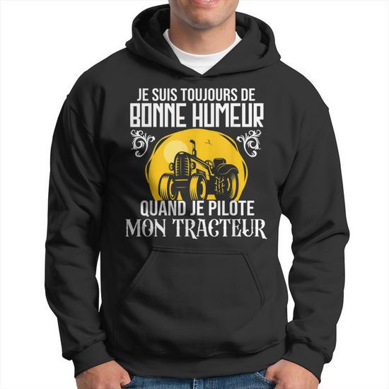 Sweat à Capuche Je Passe Une Bonne Journée - Je Suis De Bonne Humeur Humour Ironique