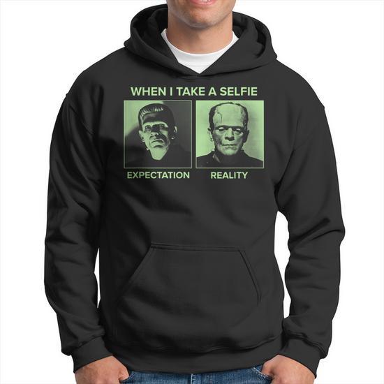 Universal Monsters Frankenstein Expectation Vs Reality Meme Hoodie -  Monsterry