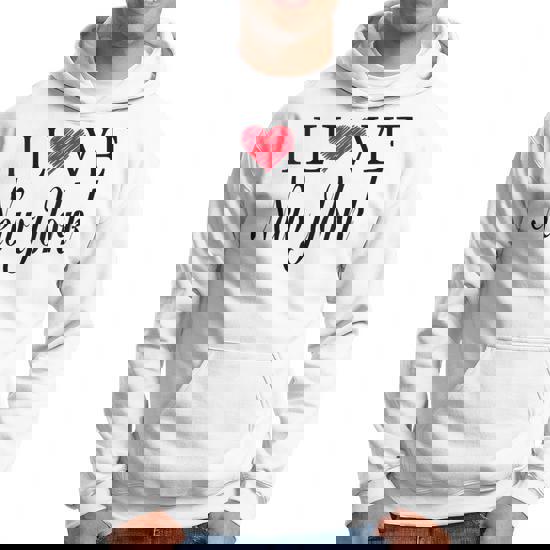 I Love Ny New York Heart Hoodie - Monsterry