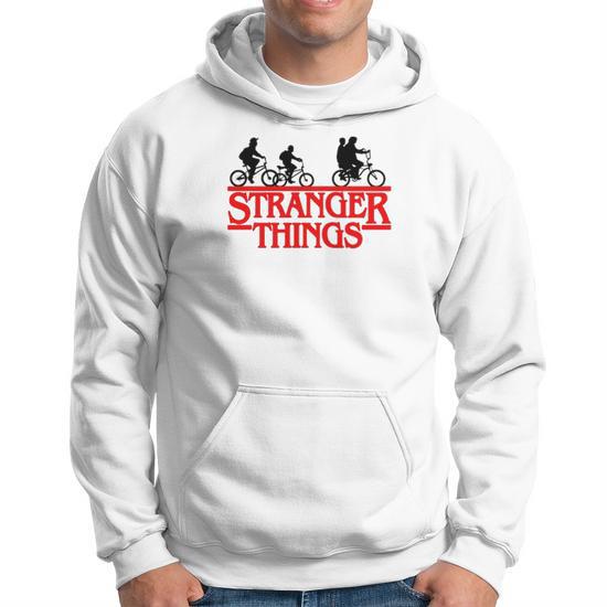 Veste à capuche zippée, oversize et imprimée - Noir/Stranger Things - ENFANT H&M