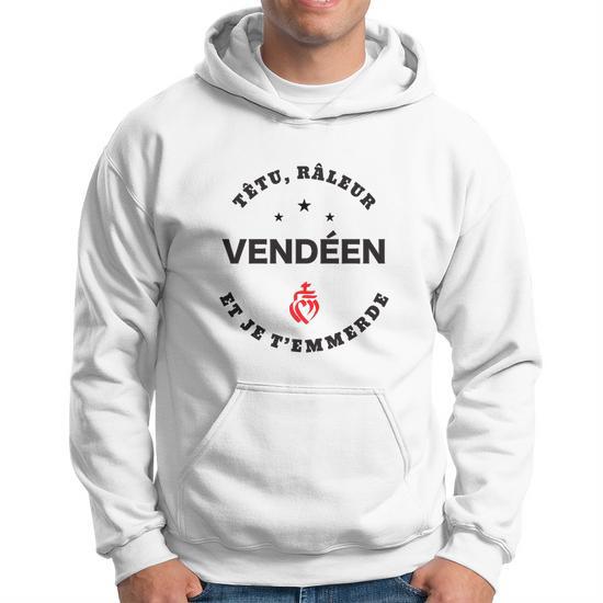 Sweat à Capuche 'La Vie Est Meilleure En VENDÉE 85' - Cadeau Souvenir Région - Taille Adulte, Coupe Classique - 3