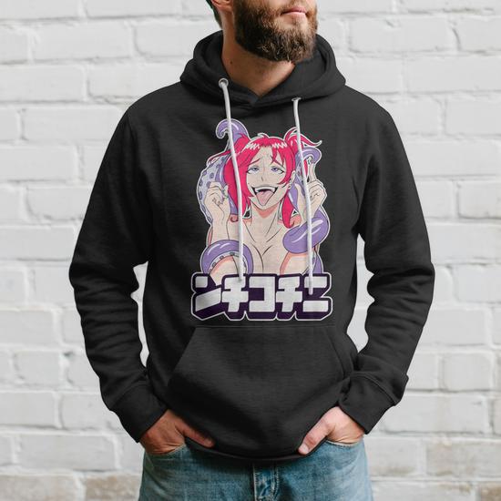 Lewd anime face hoodie hotsell