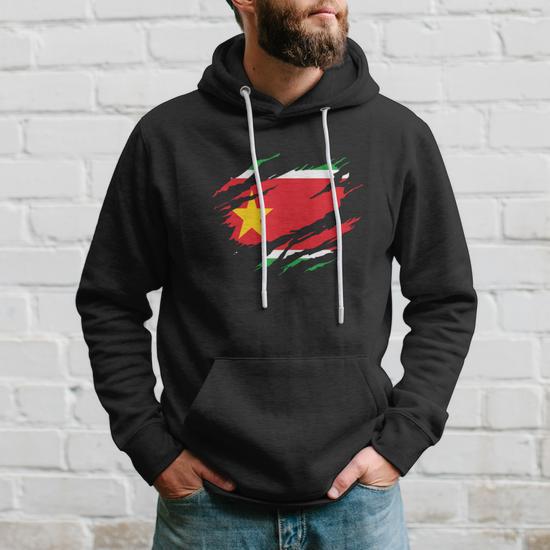 Sweat à Capuche Guadeloupe - Idée Cadeau Pour Guadeloupéen, Antillais, Motif Drapeau, Coupe Classique