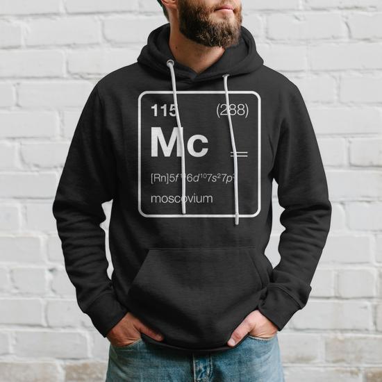 Element 115 Moscovium Periodic Table Hoodie - Monsterry