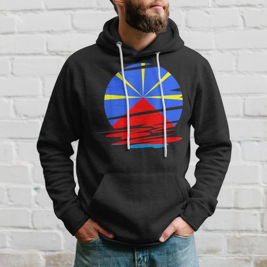 Sweat à Capuche Réunion 974 - Mavéli - Cadeau Idéal Pour Les Réunionnais Et Amoureux De L'île - 4