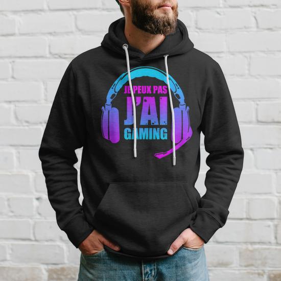 Sweat a capuche JE PEUX PAS J'AI PISCINE - Le Roi du T-Shirt