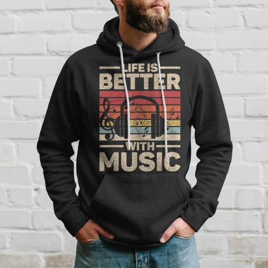Life Is Better With Music Lover Musician Outfit Edm Music Dj