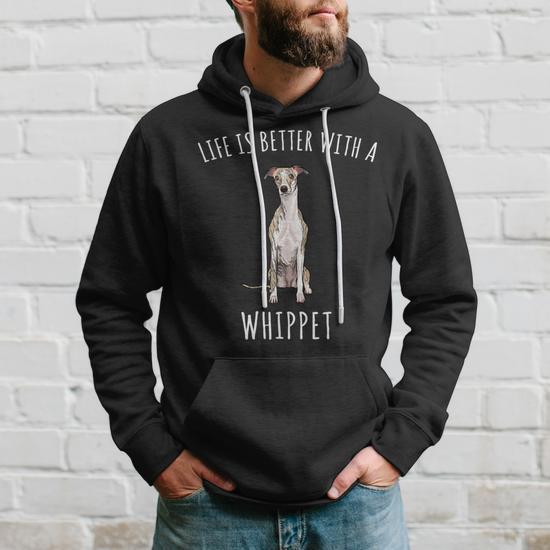 Life Is Better With A Whippet Dog Lover Hoodie Monsterry CA