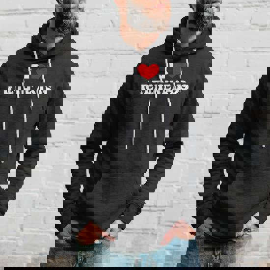 I Love Redheads I Heart Redheads Hoodie - Monsterry CA