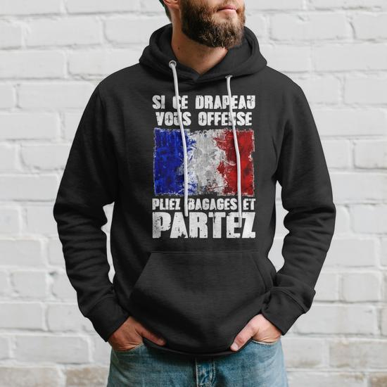 Si Ce Drapeau Te Dérange Je T'aide A Faire Tes Valises Sweat à capuche