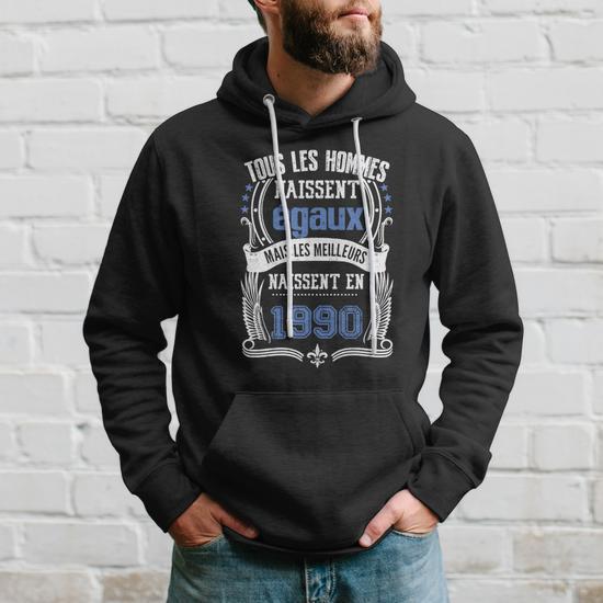 Sweat à Capuche Femme Décontracté - Col Rond, Motif, Polyester, Pour Automne-hiver, Style Basique Avec Jean