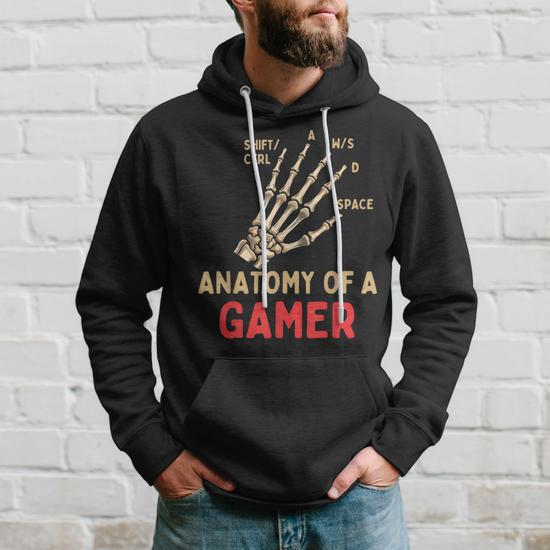 Video Games Gaming Anatomy Of A Gamer Hoodie Seseable CA