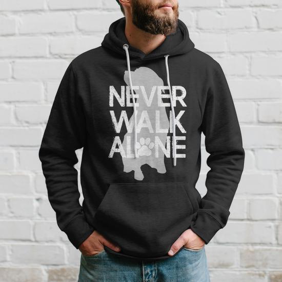 Never Walk Alone Dog Lover For Dog Lovers Hoodie Monsterry