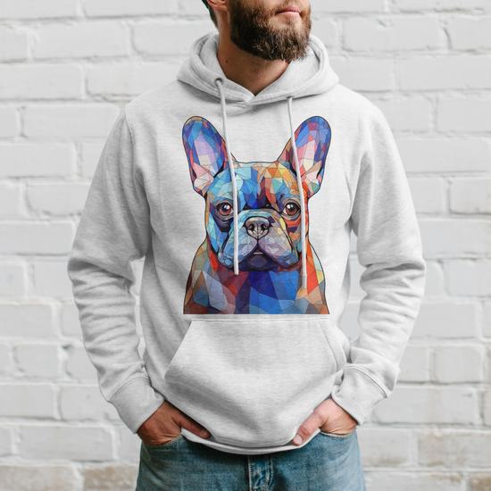 Cabeza De Bulldog Frances Cara Perro Amantes Arte Frenchie Dog Sudadera Regaloses