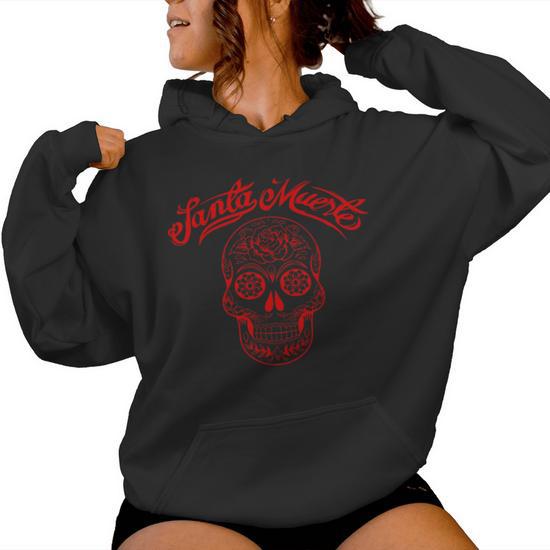 Sweat à Capuche Sucré Crâne Mexicain – Flanelle Oversized Pour Adultes – Chaud Et Confortable