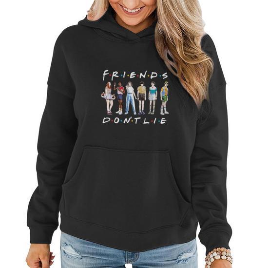 Sweat à capuche oversize Stranger Things Couleur noir - - 1236W-99X