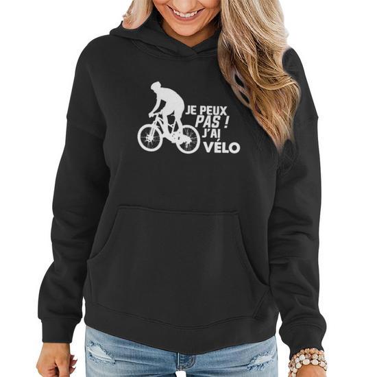Sweat à Capuche "J'peux Pas J'ai BMX" - Cadeau Cyclisme - Coupe Classique, Col Tissé - 241 G
