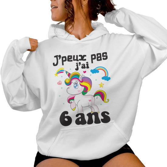 Sweat capuche fille 6 ans sale