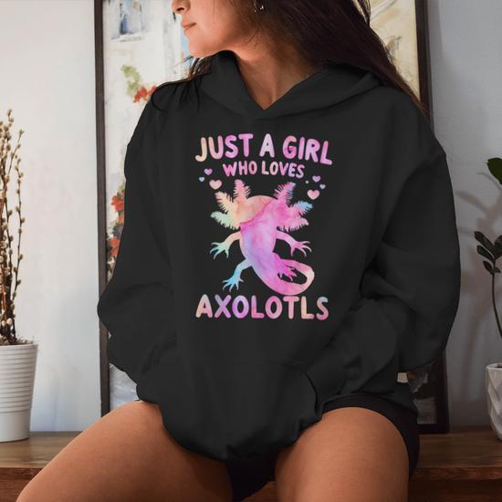 Axolotls Unisex Hoodie, cute hoodies, sale axolotl, womens hoodies, matching joggers, womens gifts, beach wear, disney, ocean hoodie, ocean,