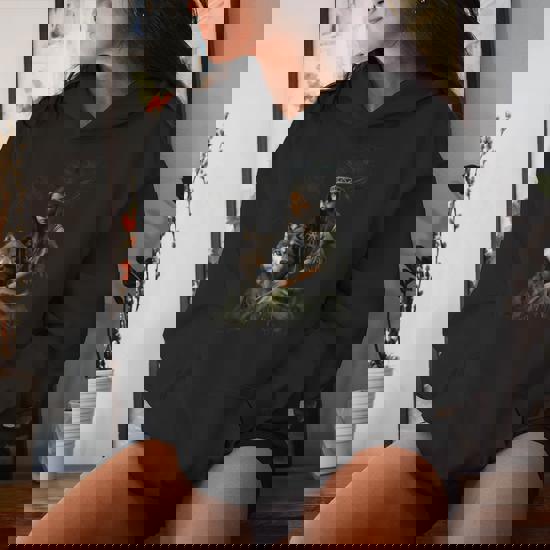 India Nativa Americana Con Lobo Blancoitage Regalos Sudadera Mujer