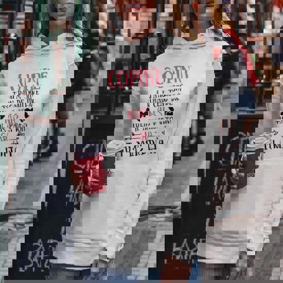 J'Aime Mon Copain Coeur Cadeau Humour Amoureux Homme Femme Sweatshirt