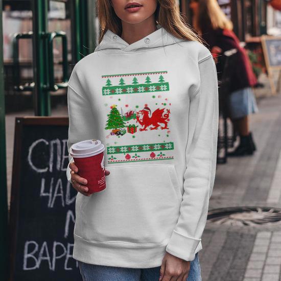 Pull Femme à Thème Noël - Taille M, Rouge, Manches Longues, Neuf Avec étiquettes