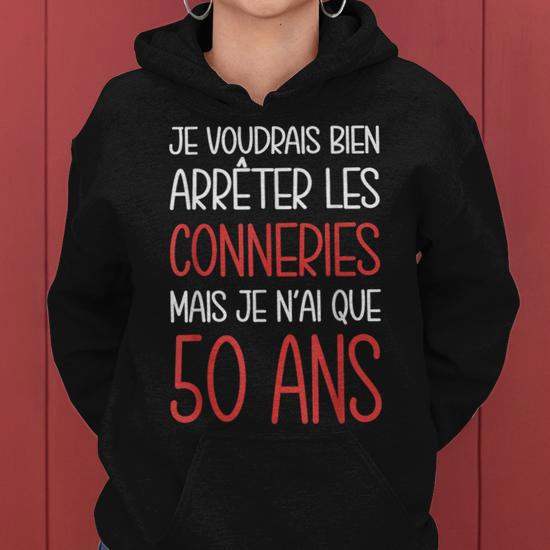50e anniversaire homme femme né septembre 1974 Sweat à Capuche