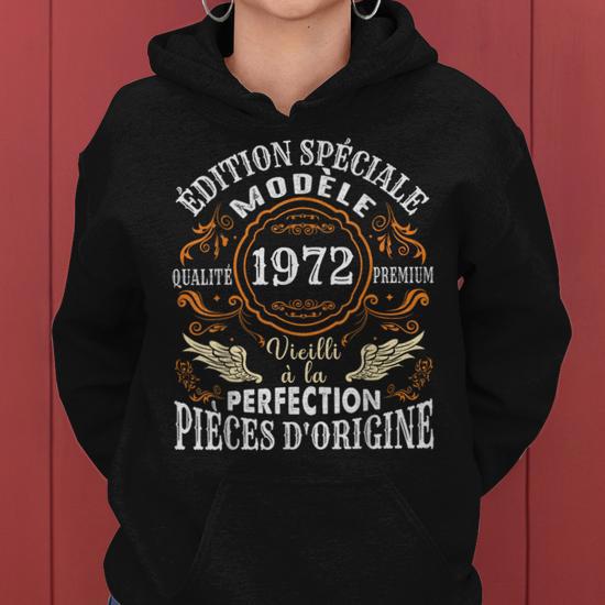 Sweat à Capuche 37ème Anniversaire - Modèle '37 Ans 1988' - Pour Homme Et Femme - Cadeau Anniversaire Personnalisé