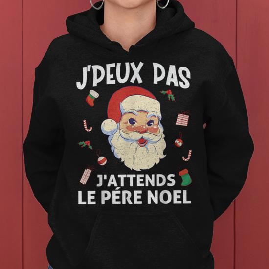 Sweat à Capuche Humour Secret Santa - Message Drôle "J'ai Hésité Entre ça Et Rien"