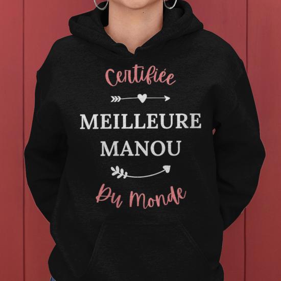 Sweat à Capuche Super Maman Certifiée - Meilleure Maman Du Monde Pour Fête Des Mères