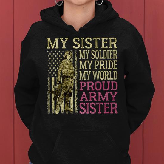 Proud army best sale sister hoodies