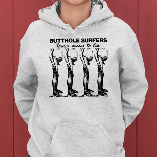 T-shirt Vintage Surf Butthole - Coton Blanc Taille M - Occasion Bon état