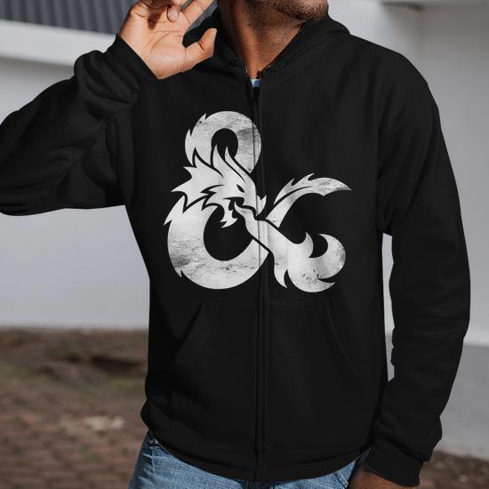 D&d zip up hoodie hotsell