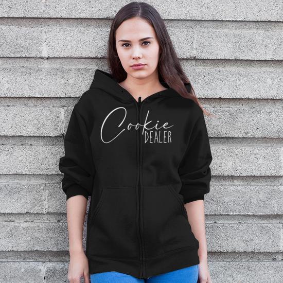 Cookie For Cookies Lovers Chocolate Cookie Dealer Zip Up Hoodie Monsterry DE