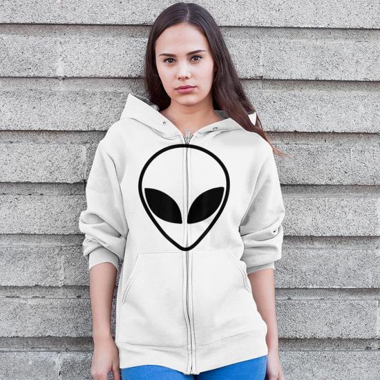 Alien zip up hoodie best sale