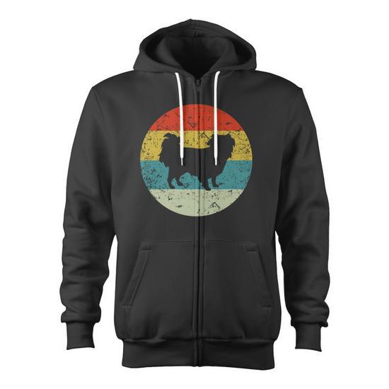 Retro Vintage Japanese Chin V2 Zip Up Hoodie - Monsterry